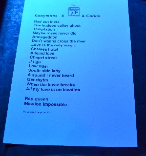 George Kooymans and Frank Carillo show setlist September 02, 2011 Den Haag - Paard van Troje (Photo Casper Roos)